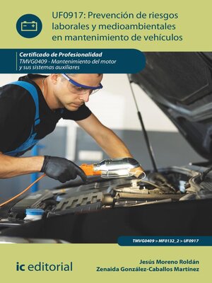 cover image of Prevención de riesgos laborales y medioambientales en mantenimiento de vehículos. TMVG0409